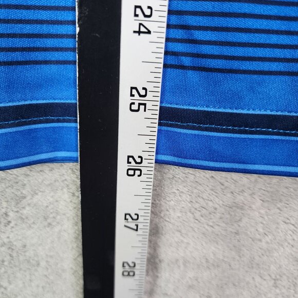 Men's Blue Ben Hogan Performance Polo Shirt Striped Short Sleeve Size S - Picture 9 of 10